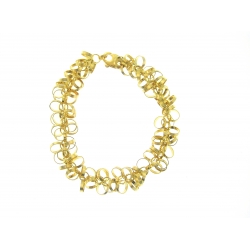 14Kt Yellow Gold Multi Circle Fancy Bracelet (12.40gr)